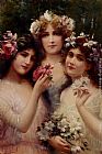 Emile Vernon Famous Paintings - The Three Graces